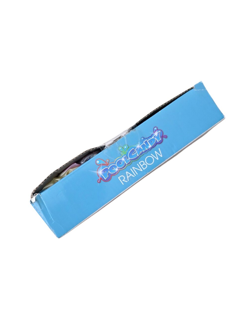 PoolCandy Rainbow Glitter Jumbo Pool Tube Float Open Box - Picture 4 of 5
